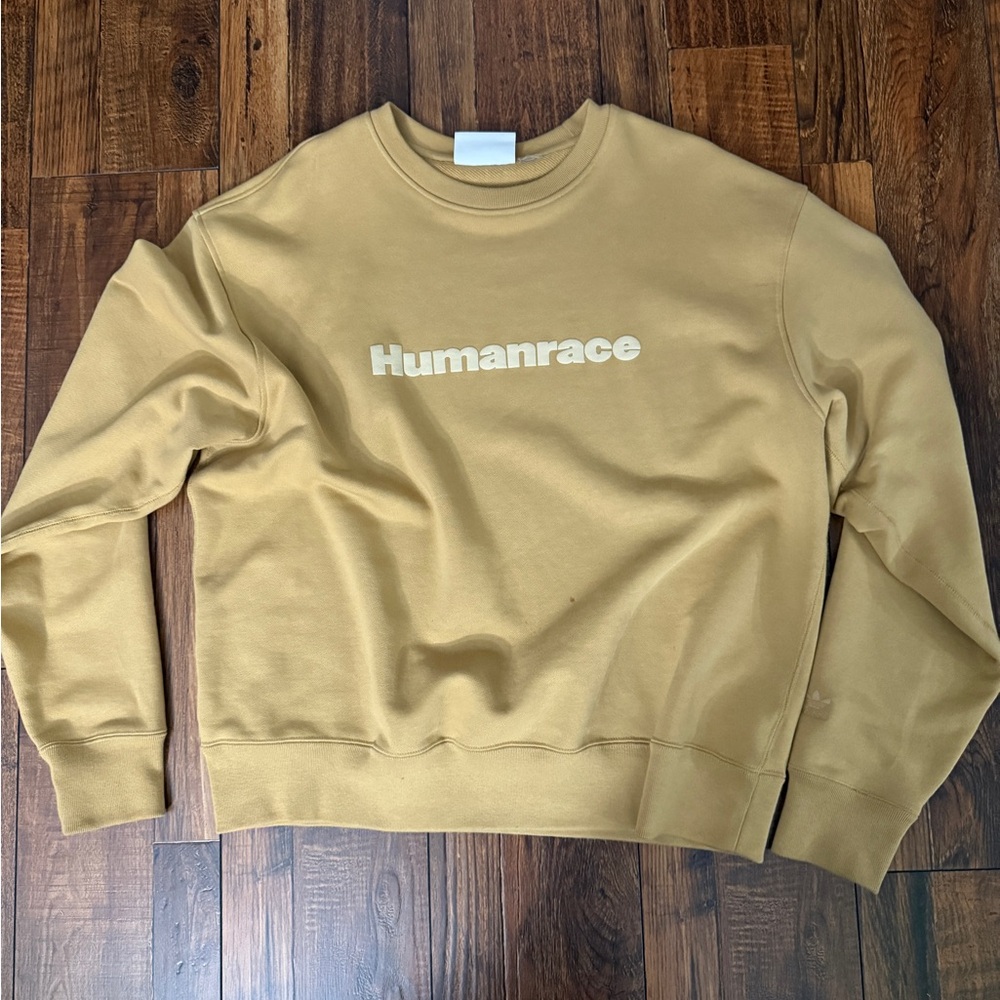 Tan Adidas Human Race Crewneck Size Xl or 2Xl